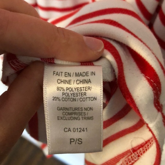 Fit and flare white and red striped dress - Picture 6 of 6